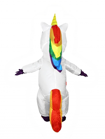 Надувной костюм Единорог, белый-6