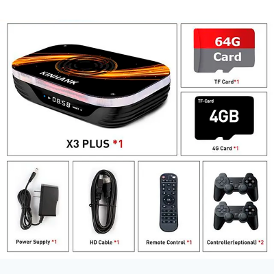 Игровая приставка KINHANK Super Console X3 Plus 32Gb со встроенными играми + карта памяти 64Gb-5